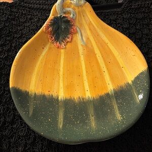 Handcrafted Ceramic Gourd catch all